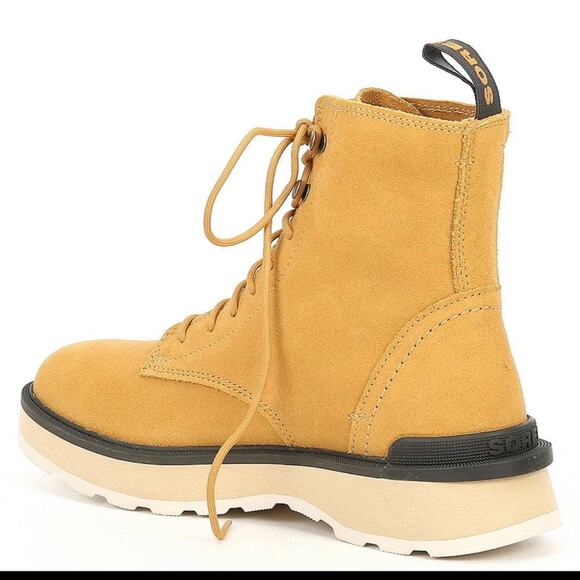 NWT Sorel Hi Line Lace Up Waterproof Platform Boots Suede Leather Women 9.5 $185 - Picture 4 of 12